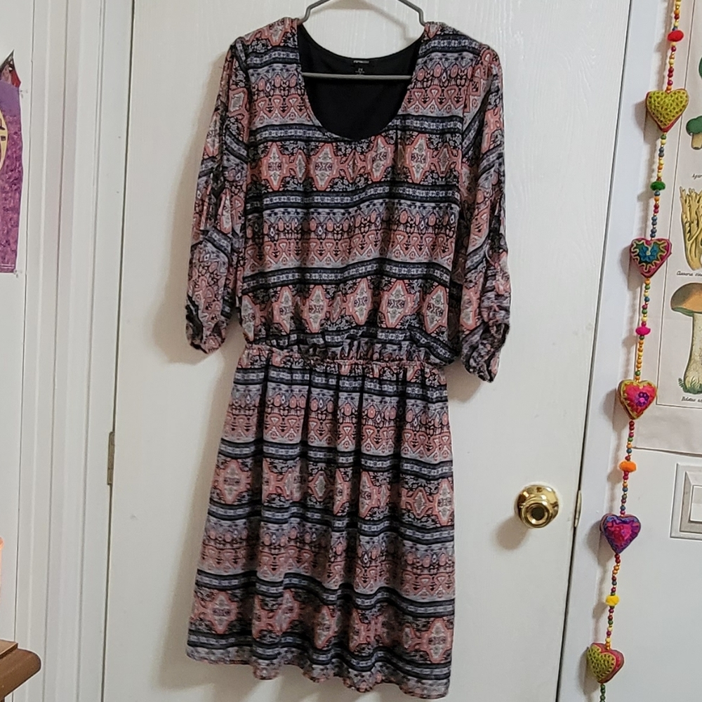 Pink plus dress
